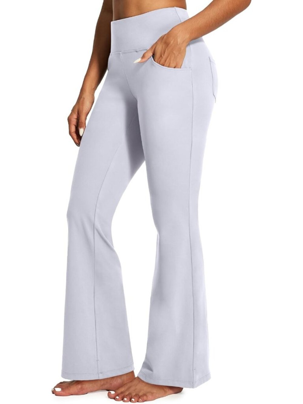 High Waist Bootcut Yoga Pants for Women | Flare Leggings with Pockets